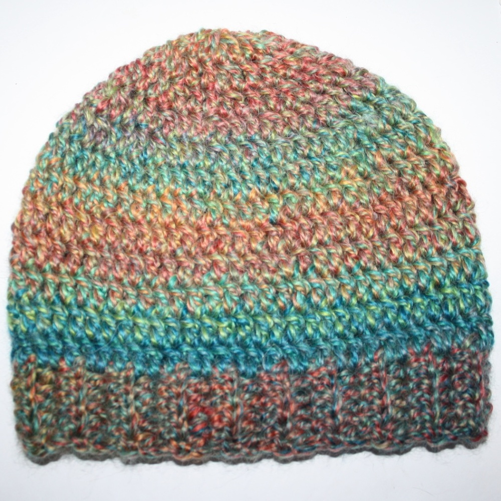 Beautiful NWT Alpaca Rainbow Beanie Winter Hat - Picture 5 of 5